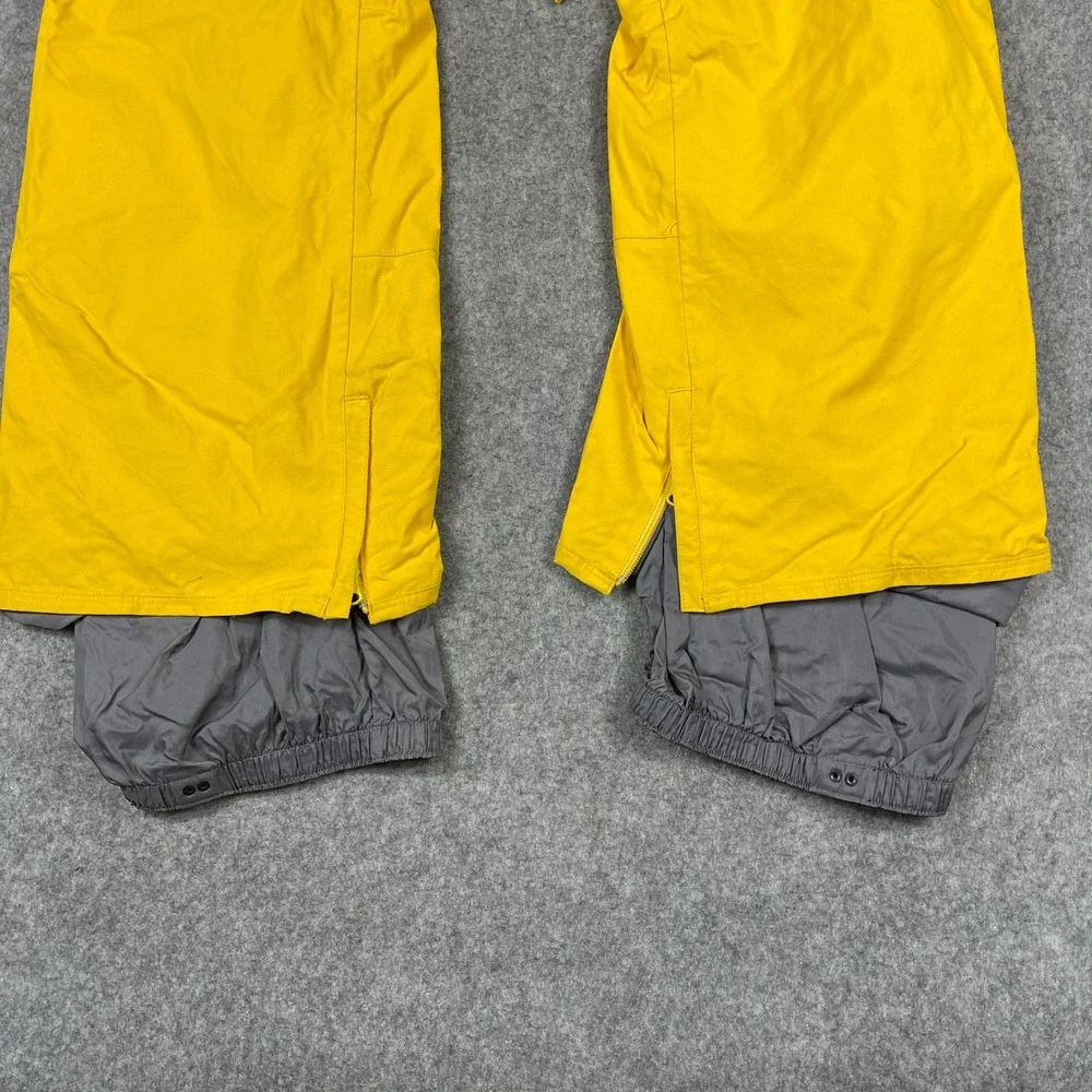 Burton Dryride Mens Yellow Snowboard Pants Cargo Pockets Large